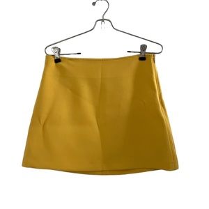 Zara Yellow Mini Skirt
